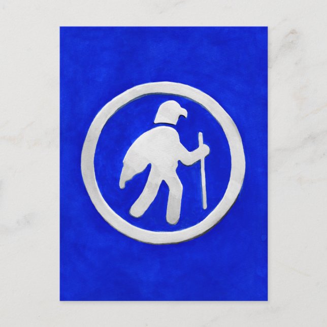 Postal Marcador de sendero de halcón (Anverso)