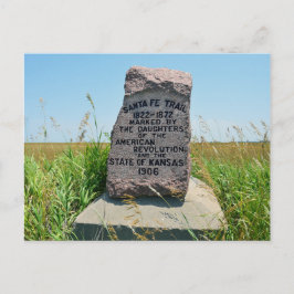 Postal Marcador de senderos Santa Fe #35 en Kansas
