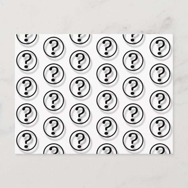 Postal Marcas de preguntas (Anverso)