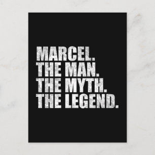 Postal Marcel nombre, Marcel El Hombre El Mito La Leyenda