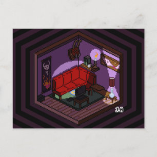 Postal Marceline Vampire Dark Living Room Pixel Art