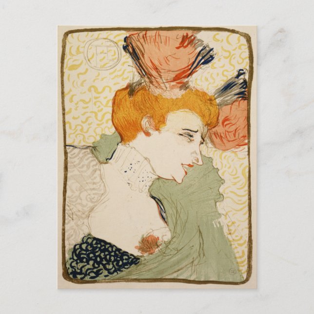 Postal Marcelle Lender, Henri de Toulouse-Lautrec (Anverso)