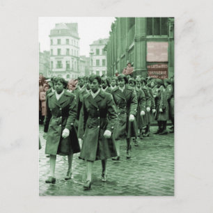 Postal Marcha afroamericana de mujeres