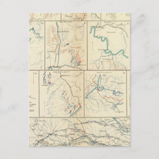 Postal Marcha de Atlanta-Savannah (Anverso)