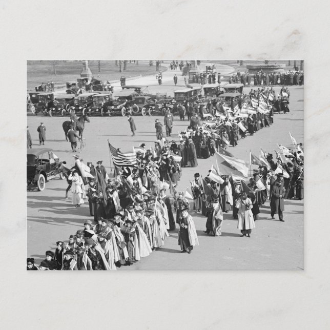 Postal Marcha del derecho de voto, 1916 (Anverso)