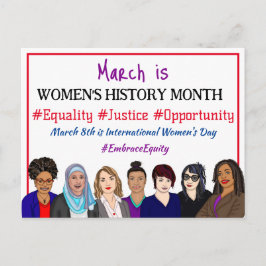 Postal Marcha es el Día Internacional de la Mujer