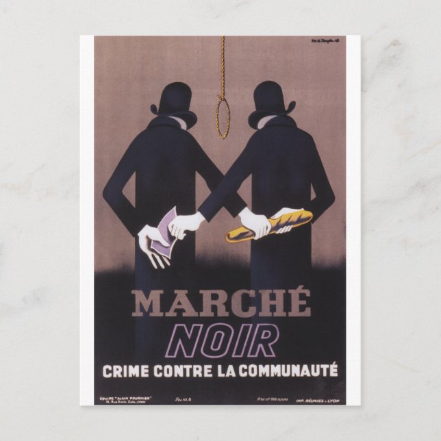 Postal Marcha Poster de propaganda (Anverso)