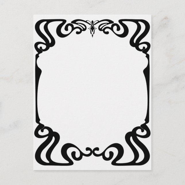 Postal Marco Art Nouveau (Anverso)