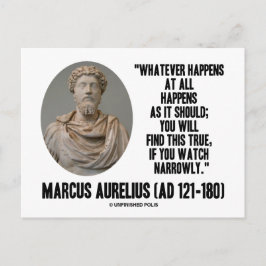 Postal Marco Aurelio Lo Que Suceda En Todo Caso