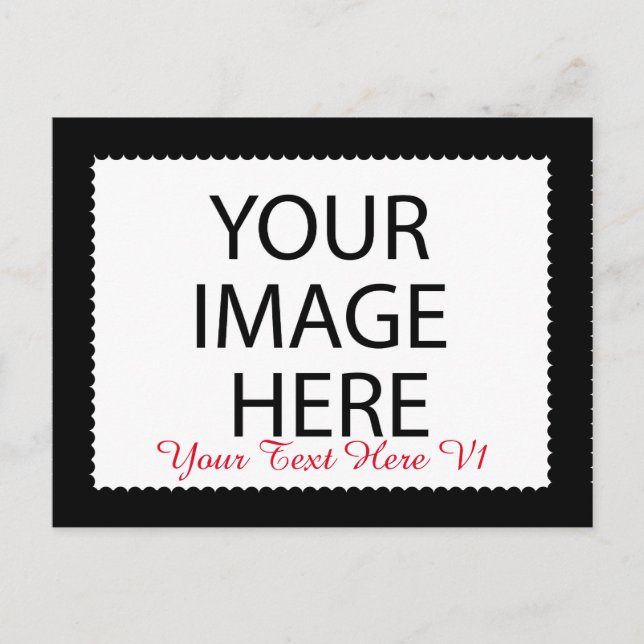 Postal Marco de encargo de la foto de DIY Zazzle usted se (Anverso)