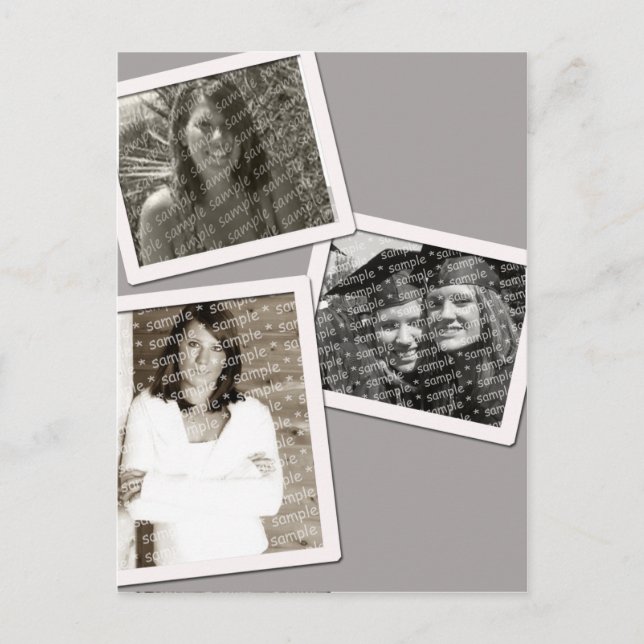 Postal Marco de la foto del graduado 3 (Anverso)