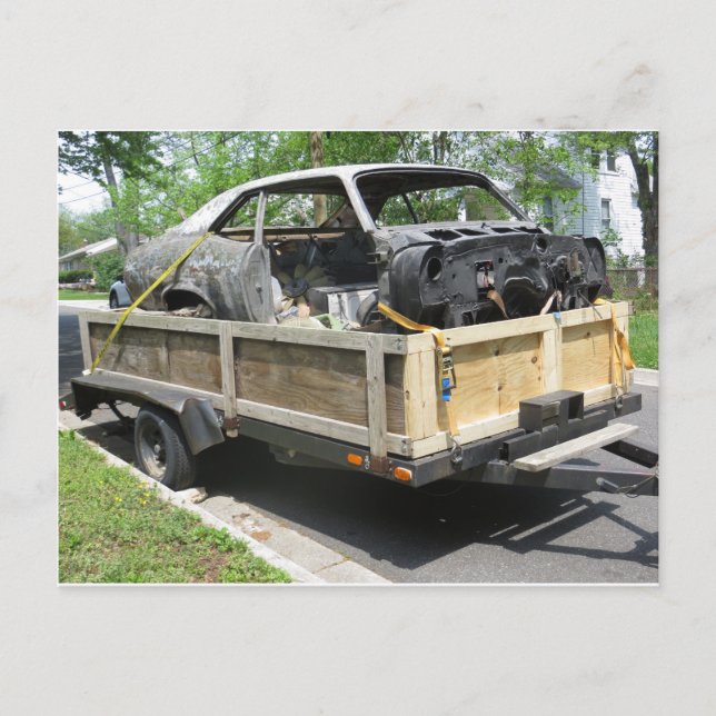 Postal Marco del coche (Anverso)