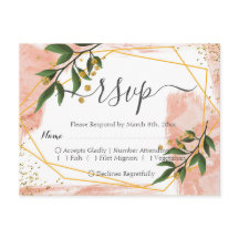 Marco dorado moderno Floral verde marfil RSVP