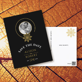 Postal Marco e iniciales inspirados en joyas Guardar la f