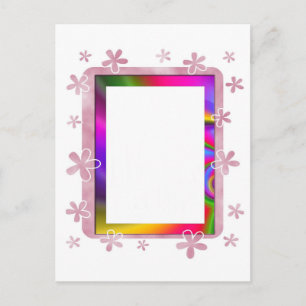 POSTAL MARCO FLORAL DE LA FOTO