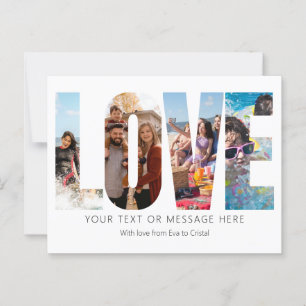 Postal Marco fotográfico de amor en blanco y negro