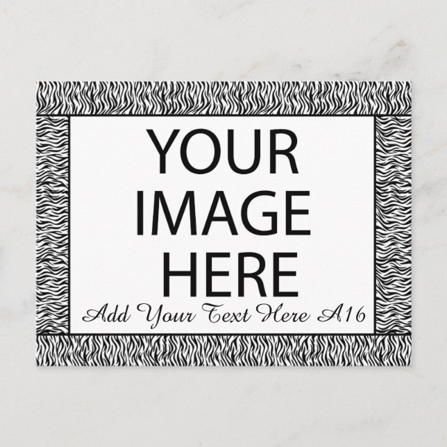 Postal Marco fotográfico Personalizado DIY que usted mism (Anverso)