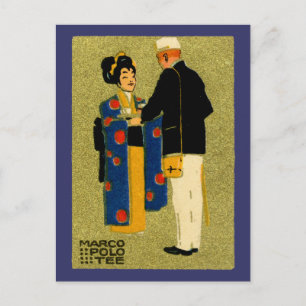 Postal Marco Polo Tea de 1915