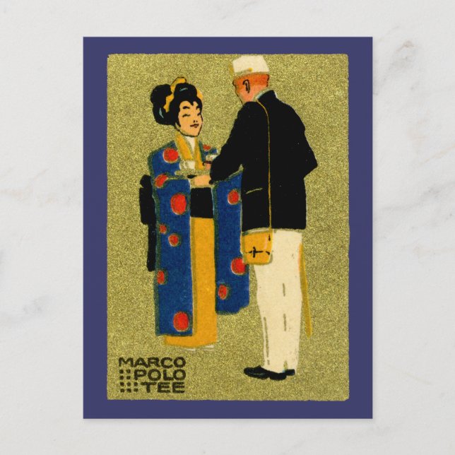 Postal Marco Polo Tea de 1915 (Anverso)