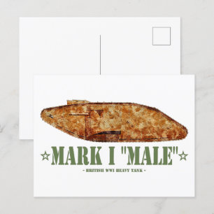 Postal Marcos I Guerra Mundial Masculina Primera Gran Bre