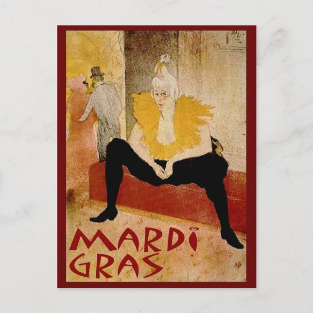 Postal Mardi Gras (Anverso)