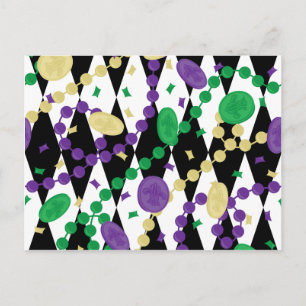 Postal Mardi Gras Beads