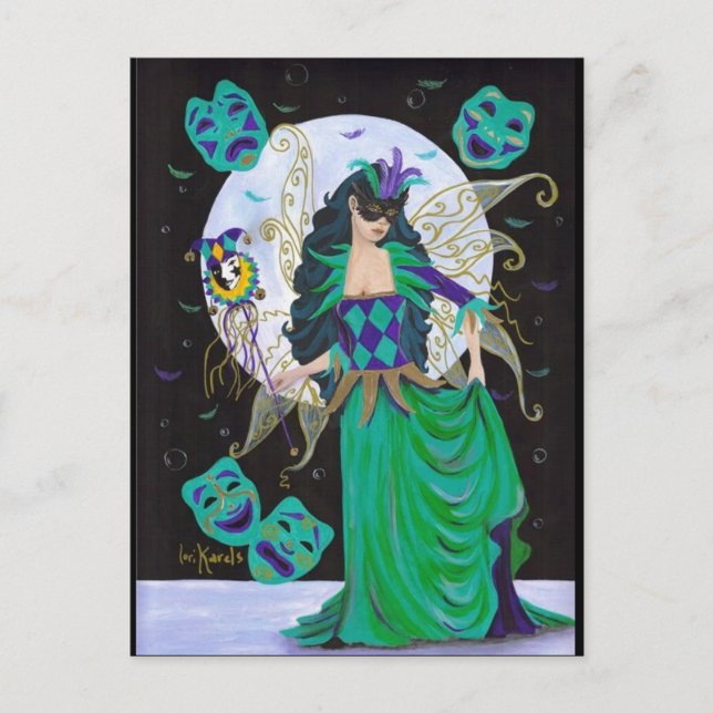 Postal Mardi Gras Fairy (Anverso)