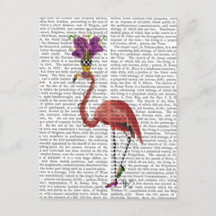 Postal Mardi Gras Flamingo lleno