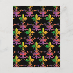 Postal Mardi Gras Fleur de Crown