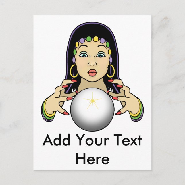 Postal Mardi Gras Fortune Teller (Anverso)