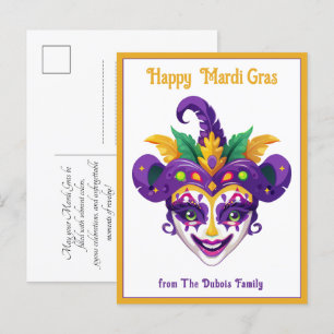 Postal 💚 💜 💛 Mardi Gras Mardi Shenanigans