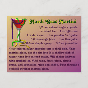 Postal Mardi Gras Martini
