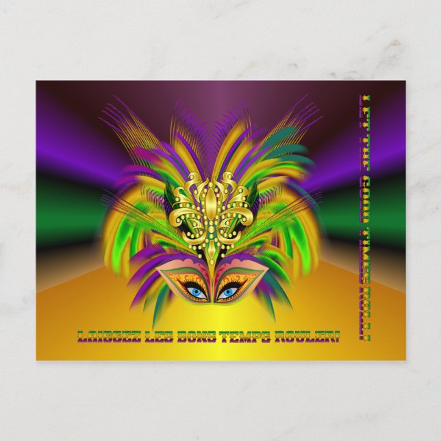Postal Mardi-Gras-Mask-The-Queen-V-2 (Anverso)