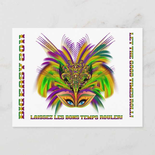 Postal Mardi-Gras-Mask-The-Queen-V-3 (Anverso)