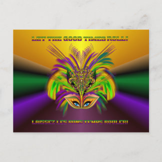 Postal Mardi-Gras-Mask-The-Queen-V-3