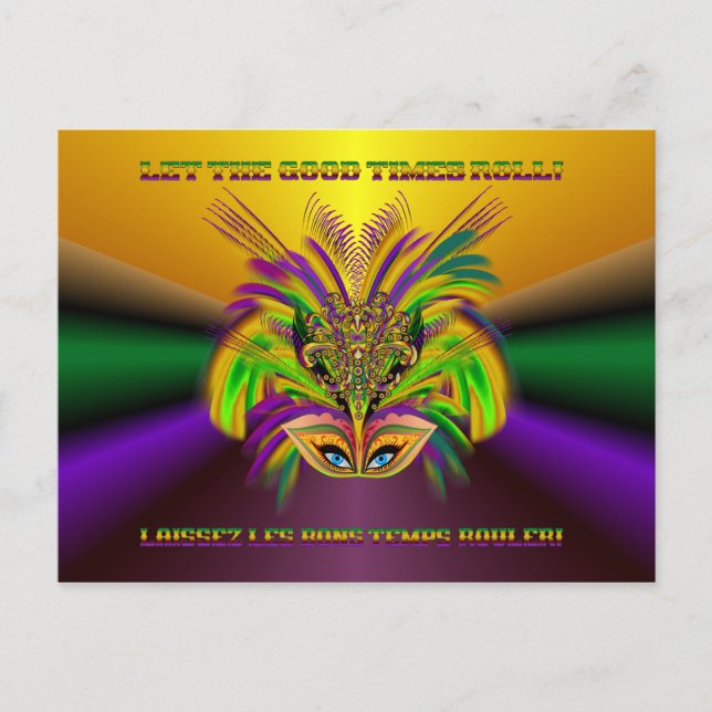 Postal Mardi-Gras-Mask-The-Queen-V-3 (Anverso)