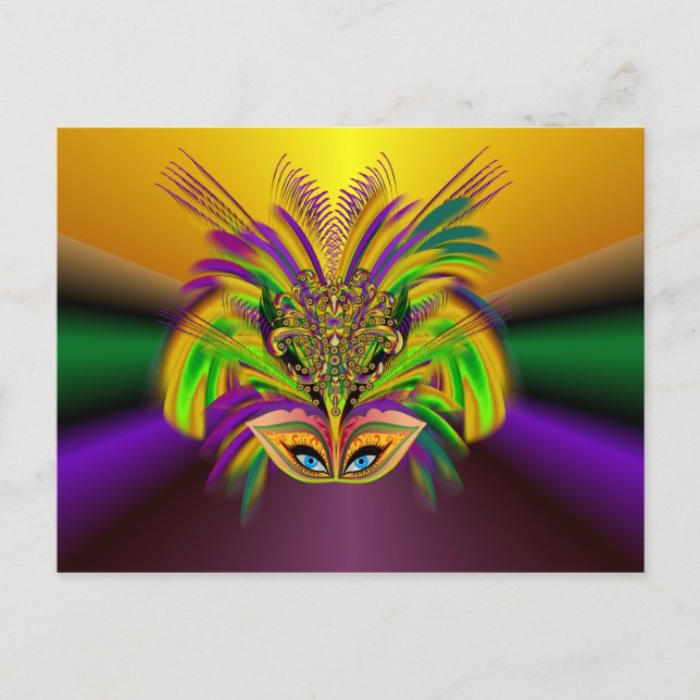 Postal Mardi-Gras-Mask-The-Queen-V-3 (Anverso)