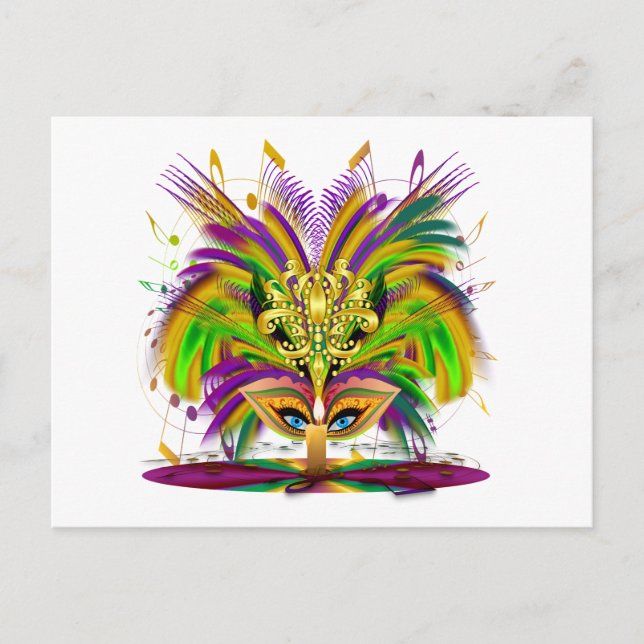 Postal Mardi-Gras-Mask-The-Queen-V-4 (Anverso)