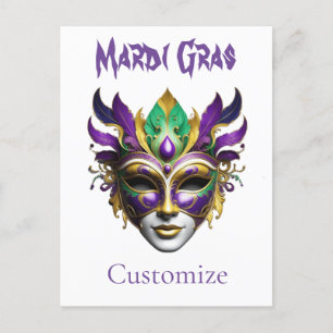 Postal Mardi Gras Mask Thunder_Cove