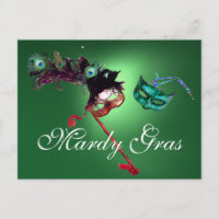MARDI GRAS MASQUERADE gema verde