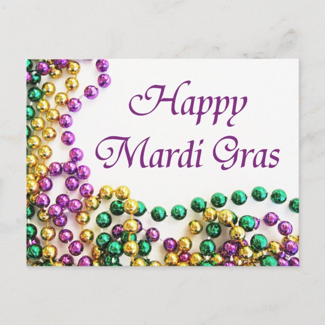 Postal Mardi Gras Parade Beads (Anverso)