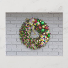 Postal Mardi Gras Wreath