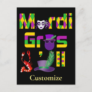 Postal Mardi Gras Y'all Thunder_Cove