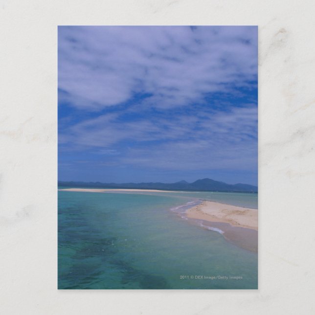 Postal Marea baja en la playa (Anverso)