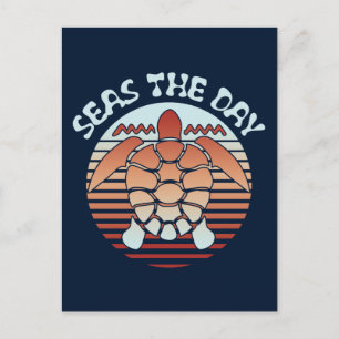 Postal Mares El Día   Tortuga de verano con vibraciones