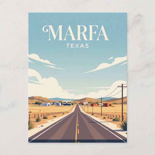 Postal Marfa EE. UU. (Anverso)