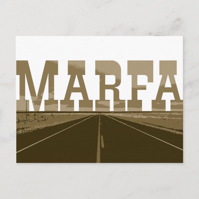Postal Marfa Texas (Anverso)