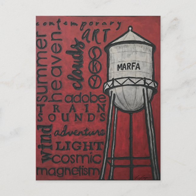 Postal Marfa, Texas Postcard (Anverso)