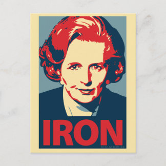 Postal Margaret Thatcher Postcard