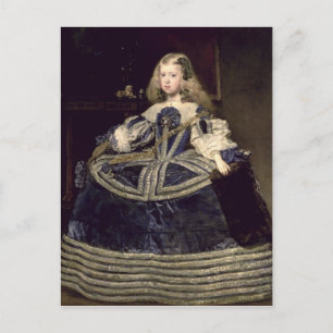 Postal Margarita de infanta en azul, 1659